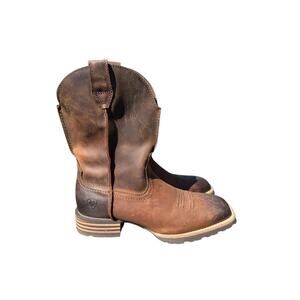 Ariat Hybrid Street Side Square Toe Cowboy Boot EUC Men size 8.5